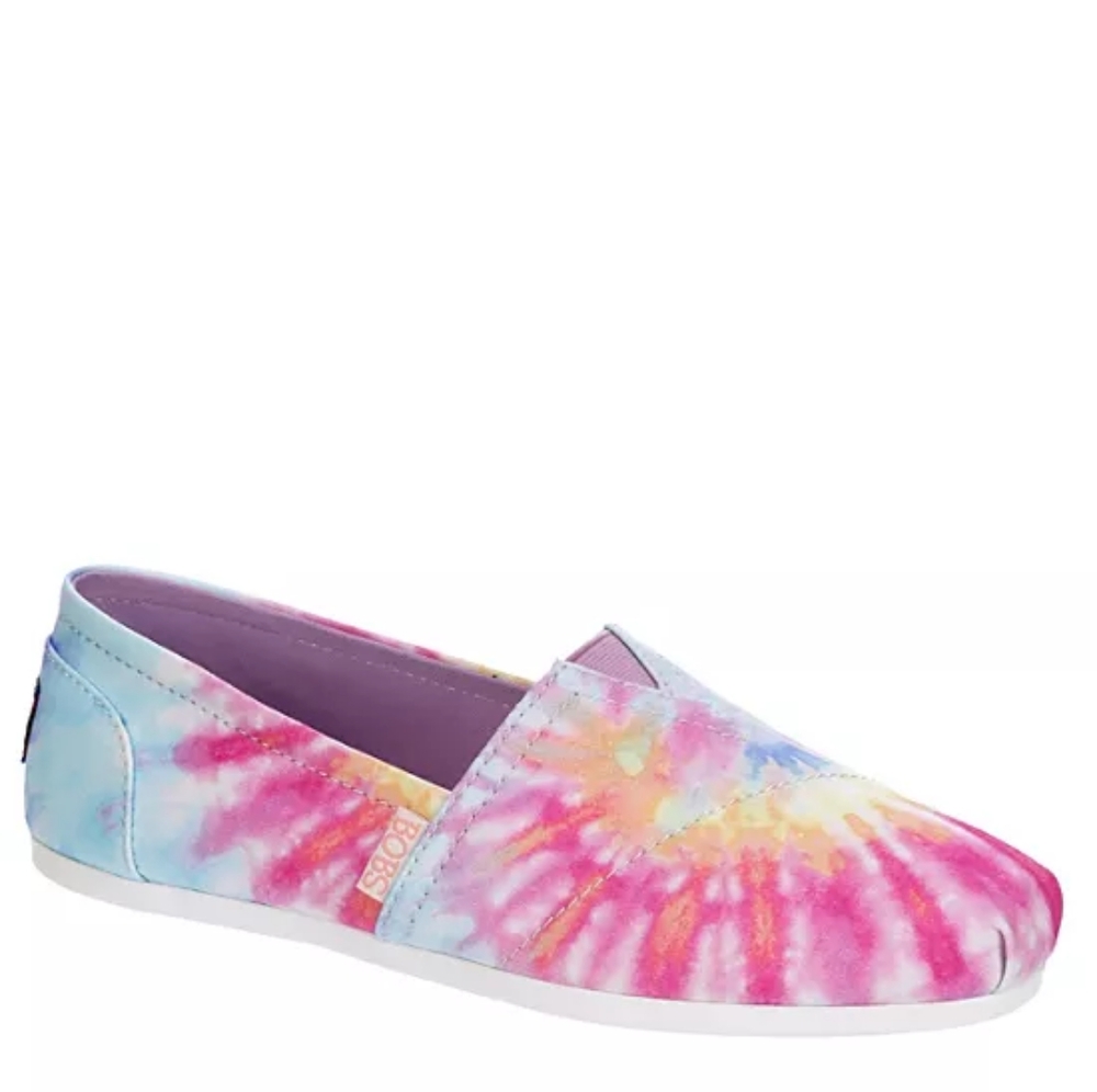 SKECHERS BOBS PLUSH TIE DYE SLIP ON SNEAKERS